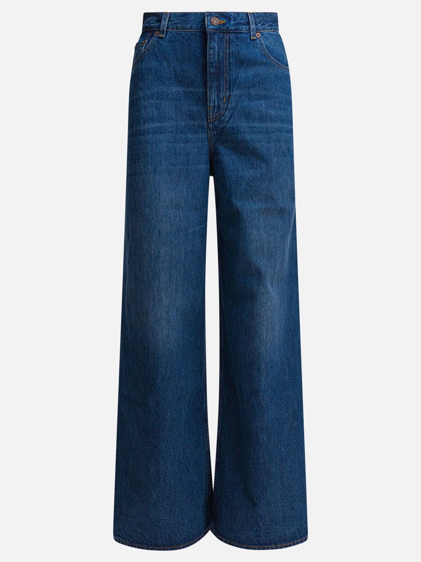 Jeans a gamba larga Denim  Blu - Chloé Donna | PDP | VIETTI Online Store | Zoom-Modal
