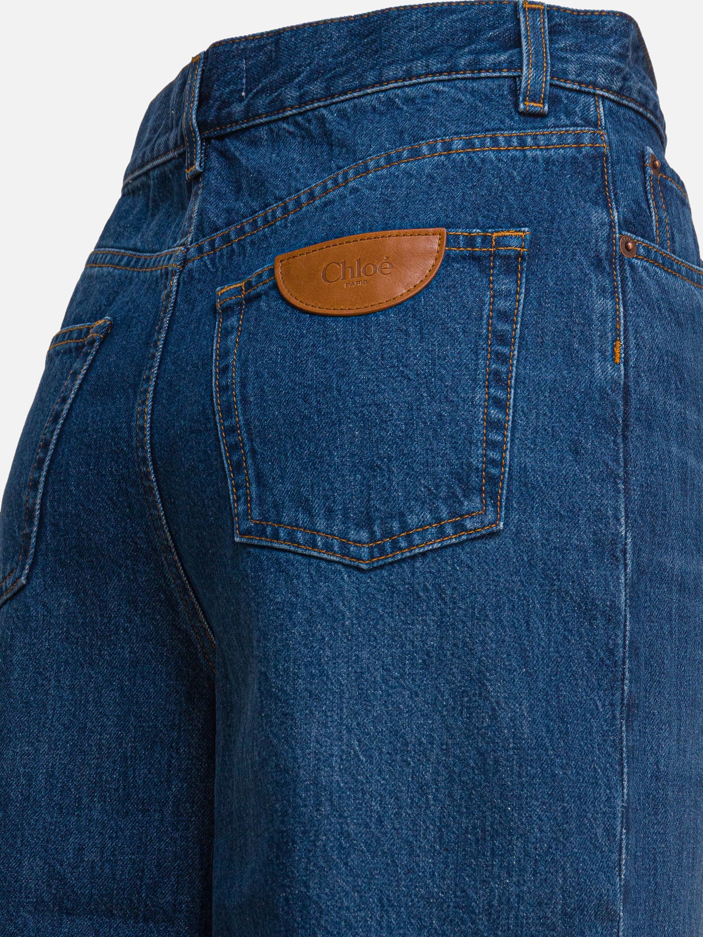 Jeans a gamba larga Denim  Blu - Chloé Donna | PDP | VIETTI Online Store | thumbnail_4