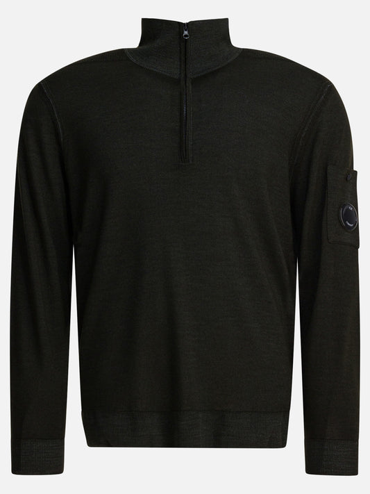 Maglioni con mezza zip Solid colour  Grigio - C.P. Company Uomo | PDP | VIETTI Online Store 
