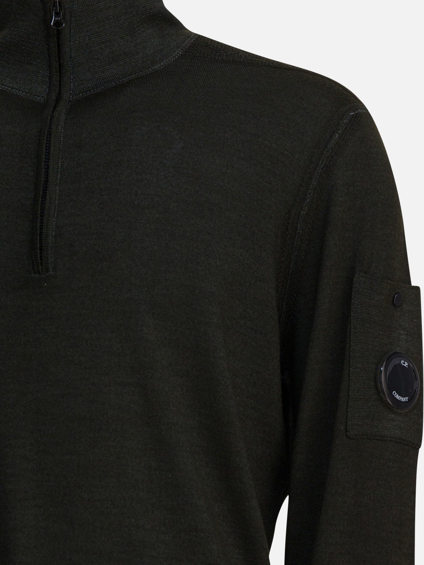 Maglioni con mezza zip Solid colour  Grigio - C.P. Company Uomo | PDP | VIETTI Online Store | Zoom-Modal_4
