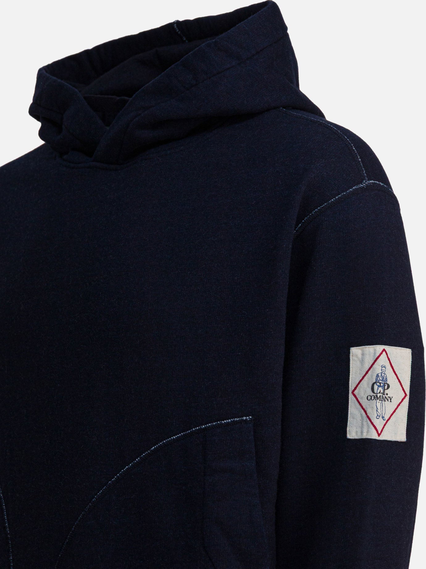 Felpe con cappuccio Solid colour  Blu - C.P. Company Uomo | PDP | VIETTI Online Store | Zoom-Modal_4
