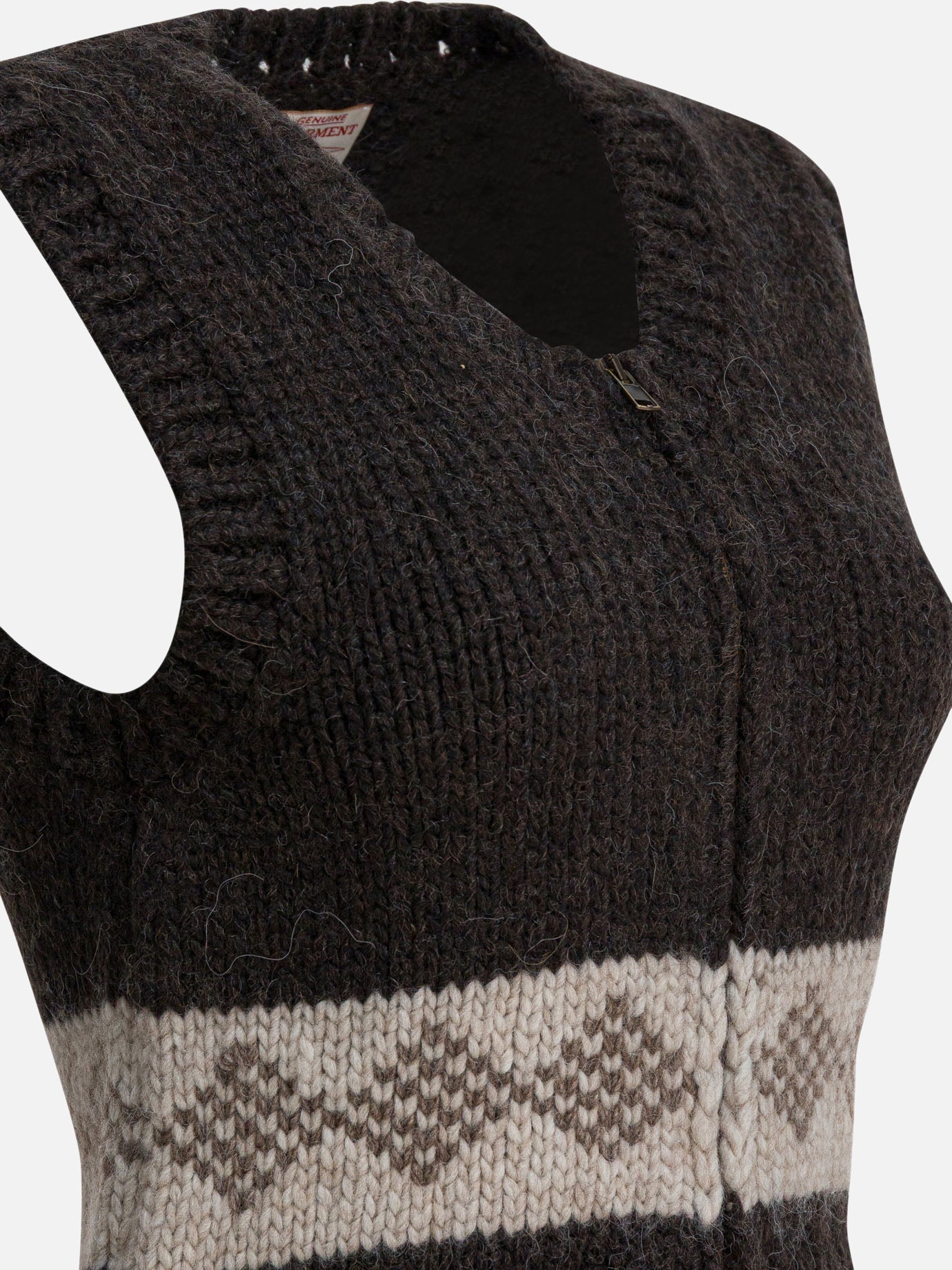 Vests Textured knit  Brown - Filson Women | PDP | VIETTI Online Store | thumbnail_4