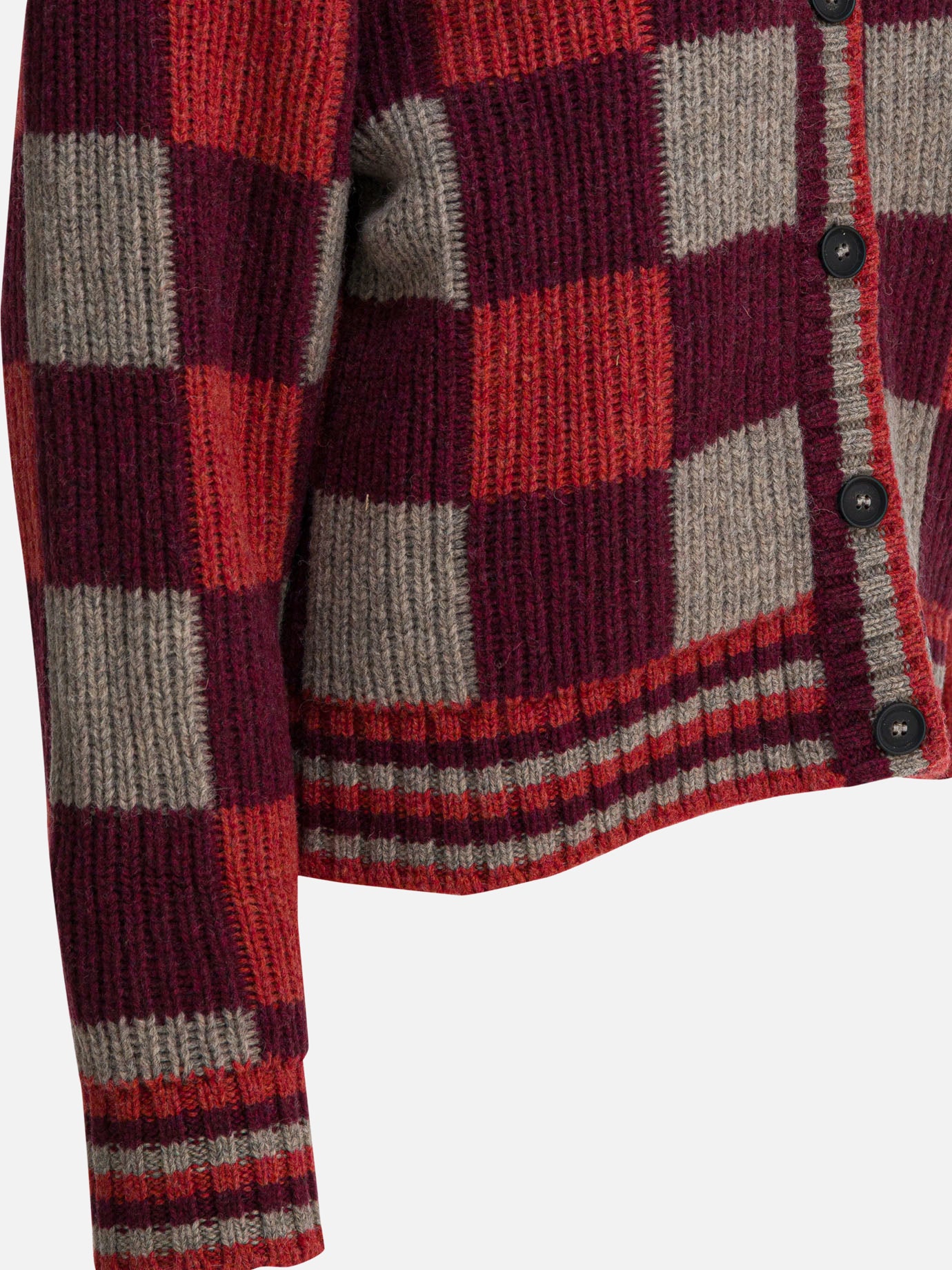 Cardigan Check  Bordeaux - Filson Donna | PDP | VIETTI Online Store | thumbnail_4
