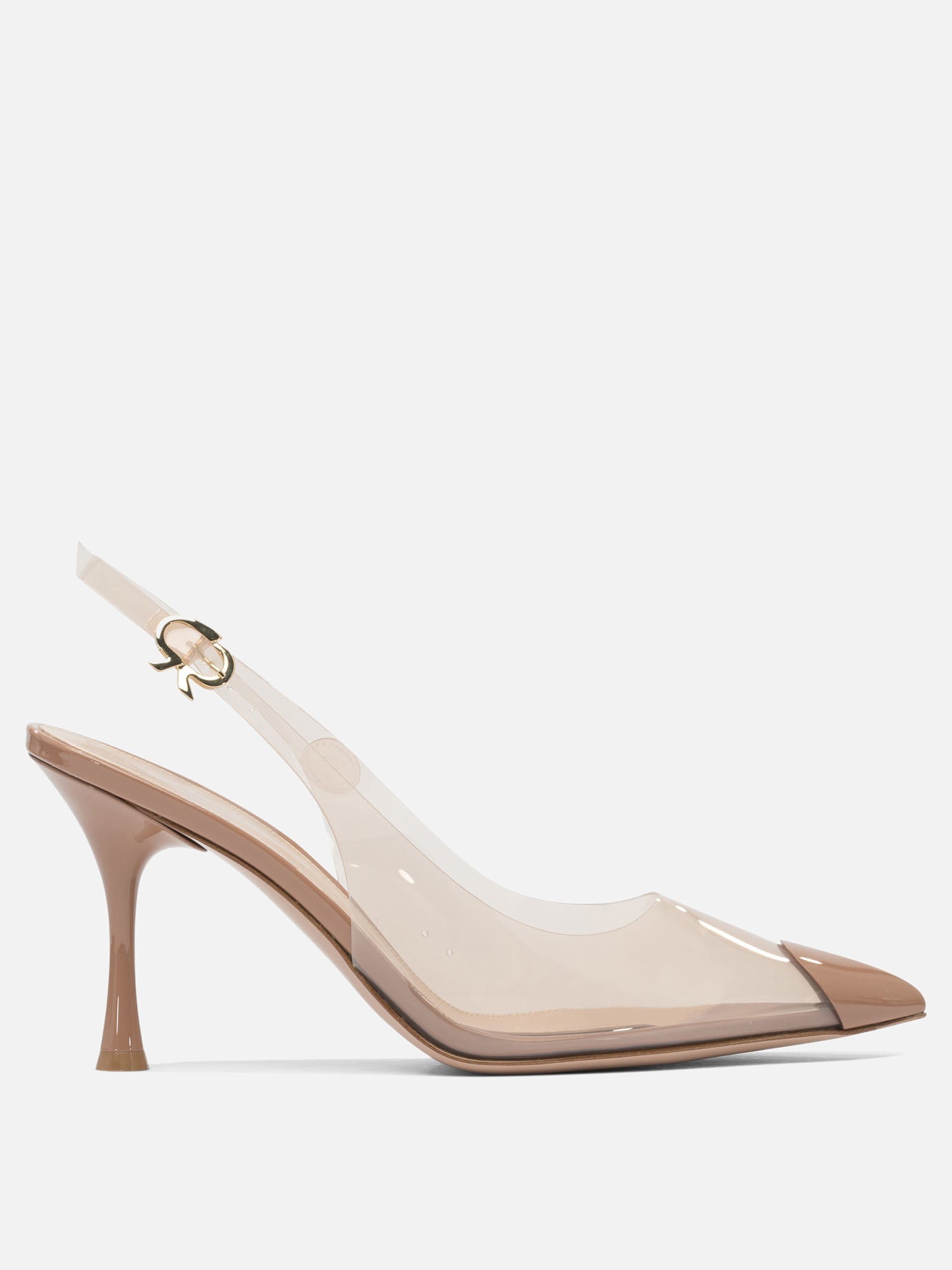 Slingbacks 100% polyurethane - 100% leather  Beige - Gianvito Rossi Women | PDP | VIETTI Online Store | Zoom-Modal
