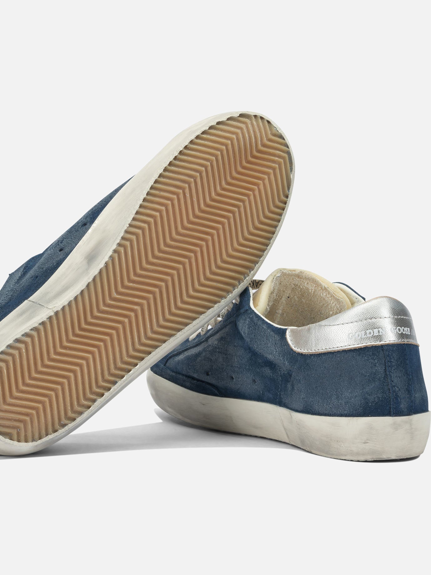 Low top sneakers 79% cow leather 17% polyurethane 4% goat leather - 100% rubber  Blue - Golden Goose Men | PDP | VIETTI Online Store | thumbnail_5