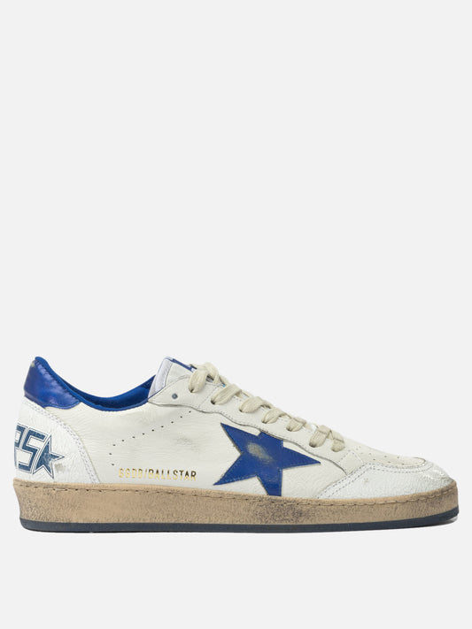 Low top sneakers 66% goat leather 19% cow leather 8% polyamide 7% ovine leather - 100% rubber  Blue - Golden Goose Men | PDP | VIETTI Online Store 
