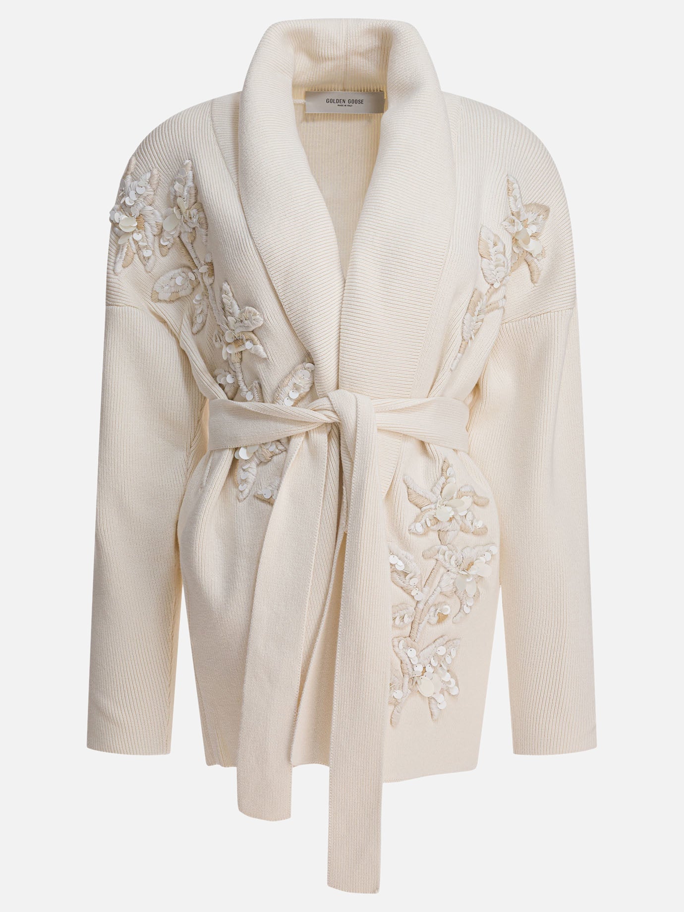 Cardigan Embroidered  Bianco - Golden Goose Donna | PDP | VIETTI Online Store | thumbnail