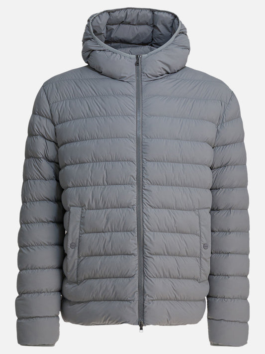 Down jackets Solid colour  Grey - Herno Men | PLP | VIETTI Online Store 
