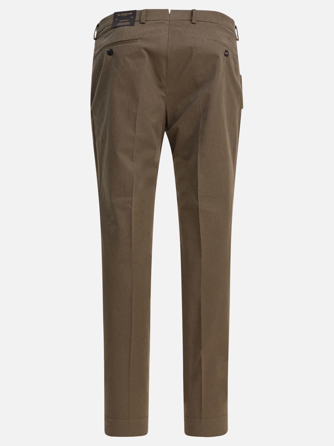 Tailored trousers Solid colour  Brown - Incotex Men | PDP | VIETTI Online Store | thumbnail_2