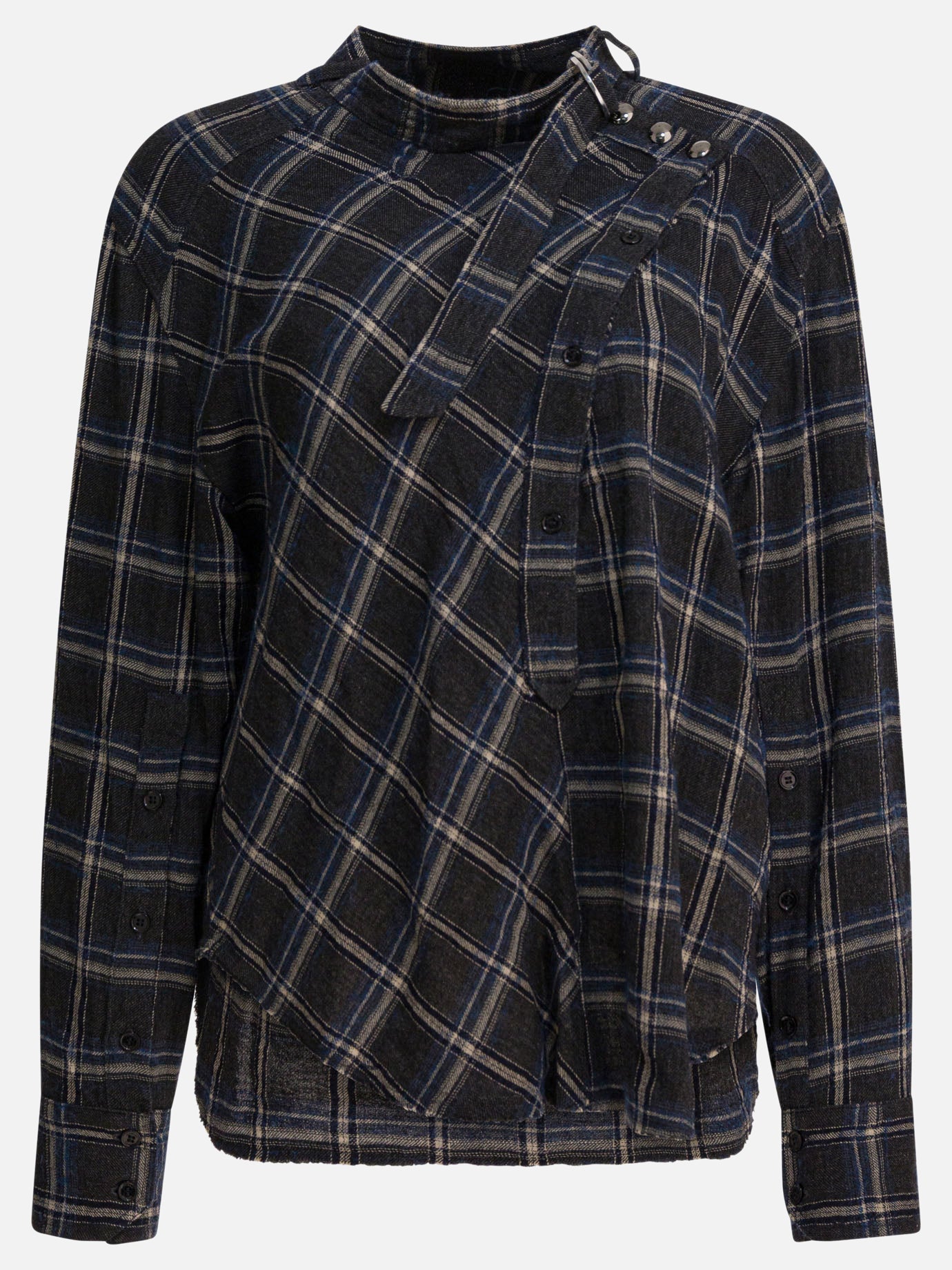 Bluse Check  Blu - Isabel Marant Donna | PDP | VIETTI Online Store | thumbnail