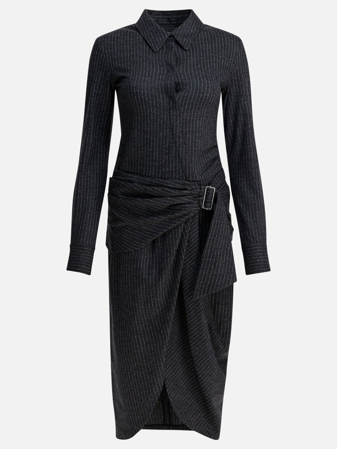 Abiti midi Striped  Grigio - Isabel Marant Donna | PDP | VIETTI Online Store | thumbnail