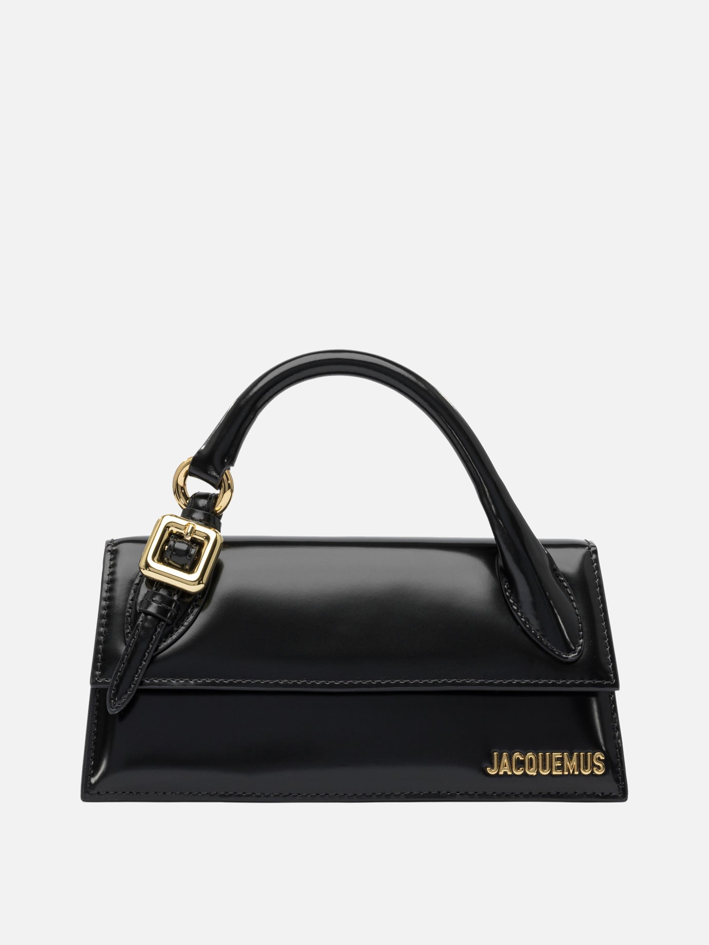 Jacquemus Long &quot;Chiquito&quot; bag with buckle 13368240_UNI Black thumbnail_1