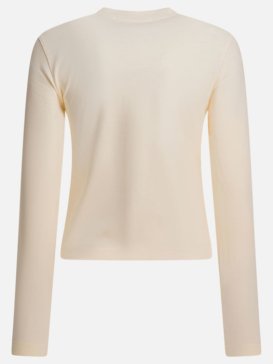 Crewneck t-shirts Logo  Beige - Jacquemus Women | PLP | VIETTI Online Store | 2
