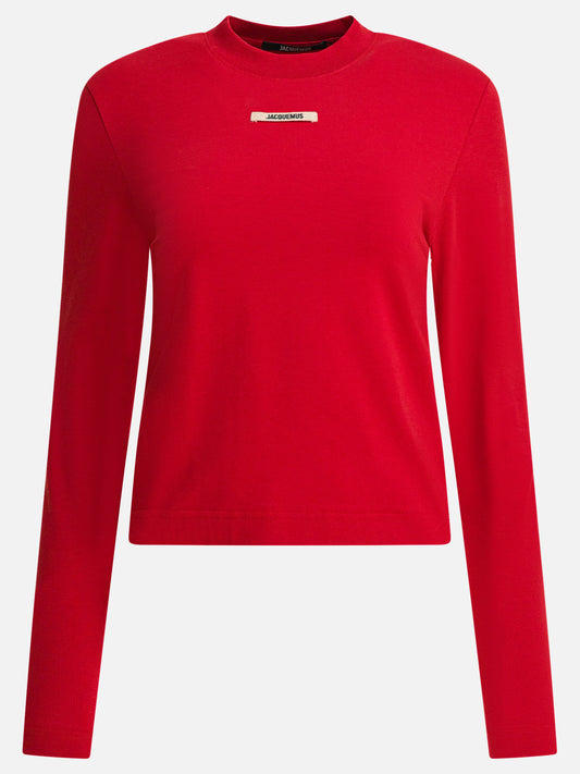 Crewneck t-shirts Logo  Red - Jacquemus Women | PLP | VIETTI Online Store 
