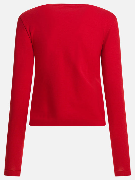 Crewneck t-shirts Logo  Red - Jacquemus Women | PLP | VIETTI Online Store | 2
