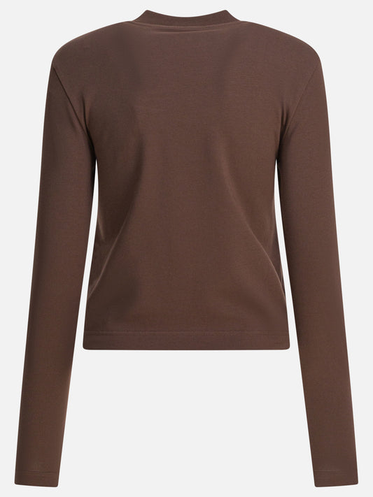 Crewneck t-shirts Logo  Brown - Jacquemus Women | PLP | VIETTI Online Store | 2
