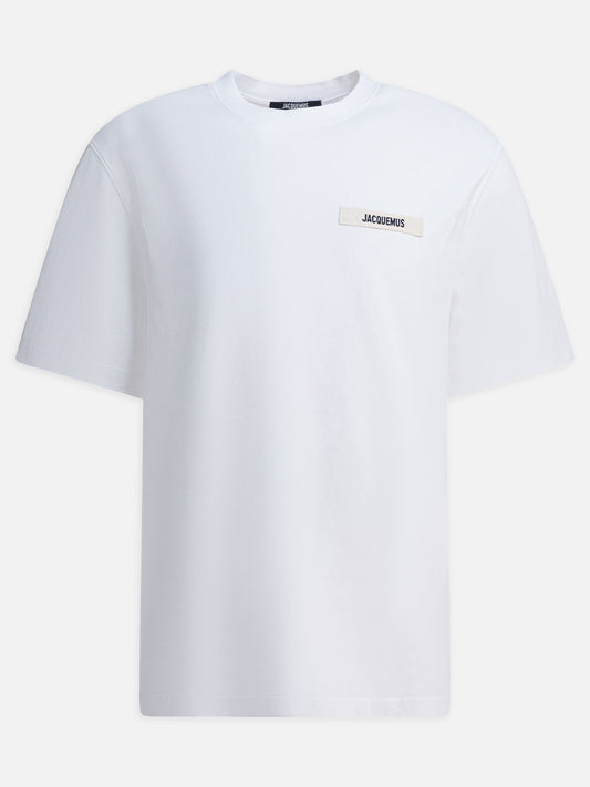 Crewneck t-shirts Logo  White - Jacquemus Men | PLP | VIETTI Online Store 
