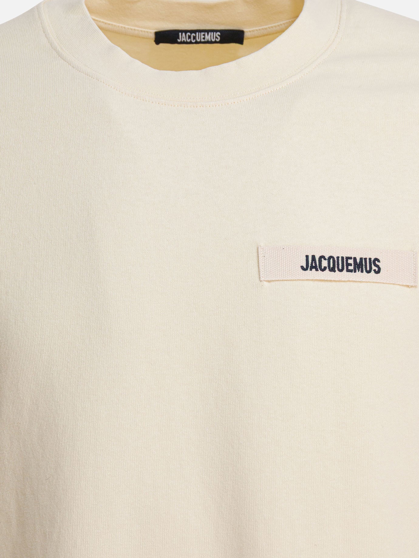 Jacquemus &quot;Gros Grain&quot; T-shirt 12565653_S Beige thumbnail_3