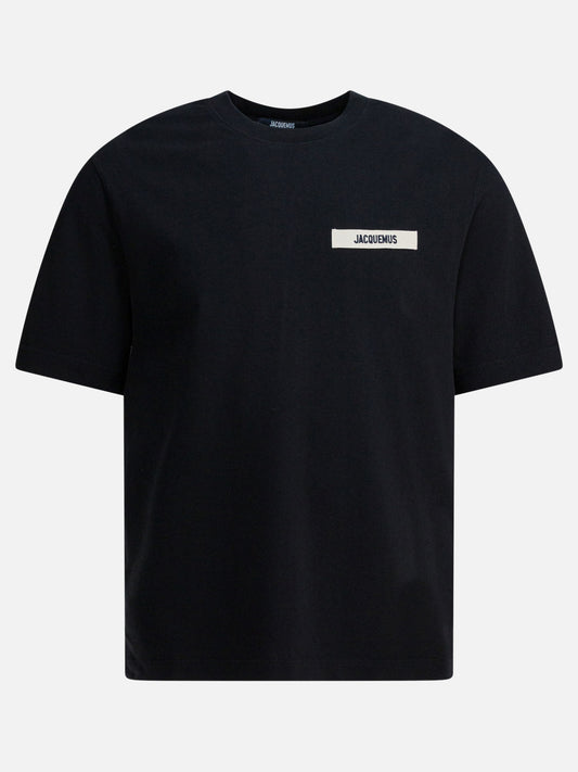 Crewneck t-shirts Logo  Black - Jacquemus Men | PLP | VIETTI Online Store 
