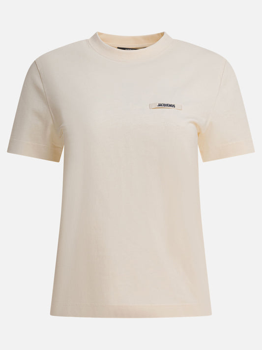 Crewneck t-shirts Logo  Beige - Jacquemus Women | PLP | VIETTI Online Store 
