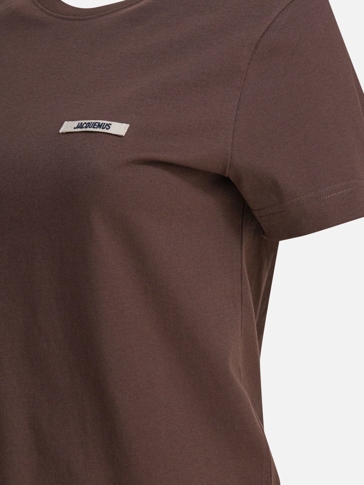 Crewneck t-shirts Logo  Brown - Jacquemus Women | PDP | VIETTI Online Store | Zoom-Modal_4
