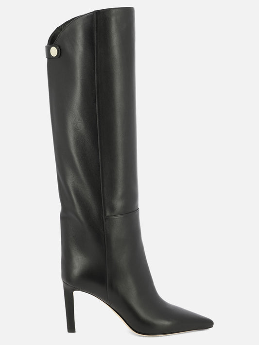 Al ginocchio 100% calf - 95% calf 5% rubber  Nero - Jimmy Choo Donna | PDP | VIETTI Online Store 
