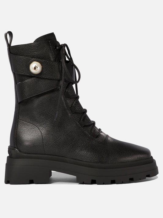 Combat boots 90% goat 10% lamb - 100% rubber  Black - Jimmy Choo Women | PLP | VIETTI Online Store | 2
