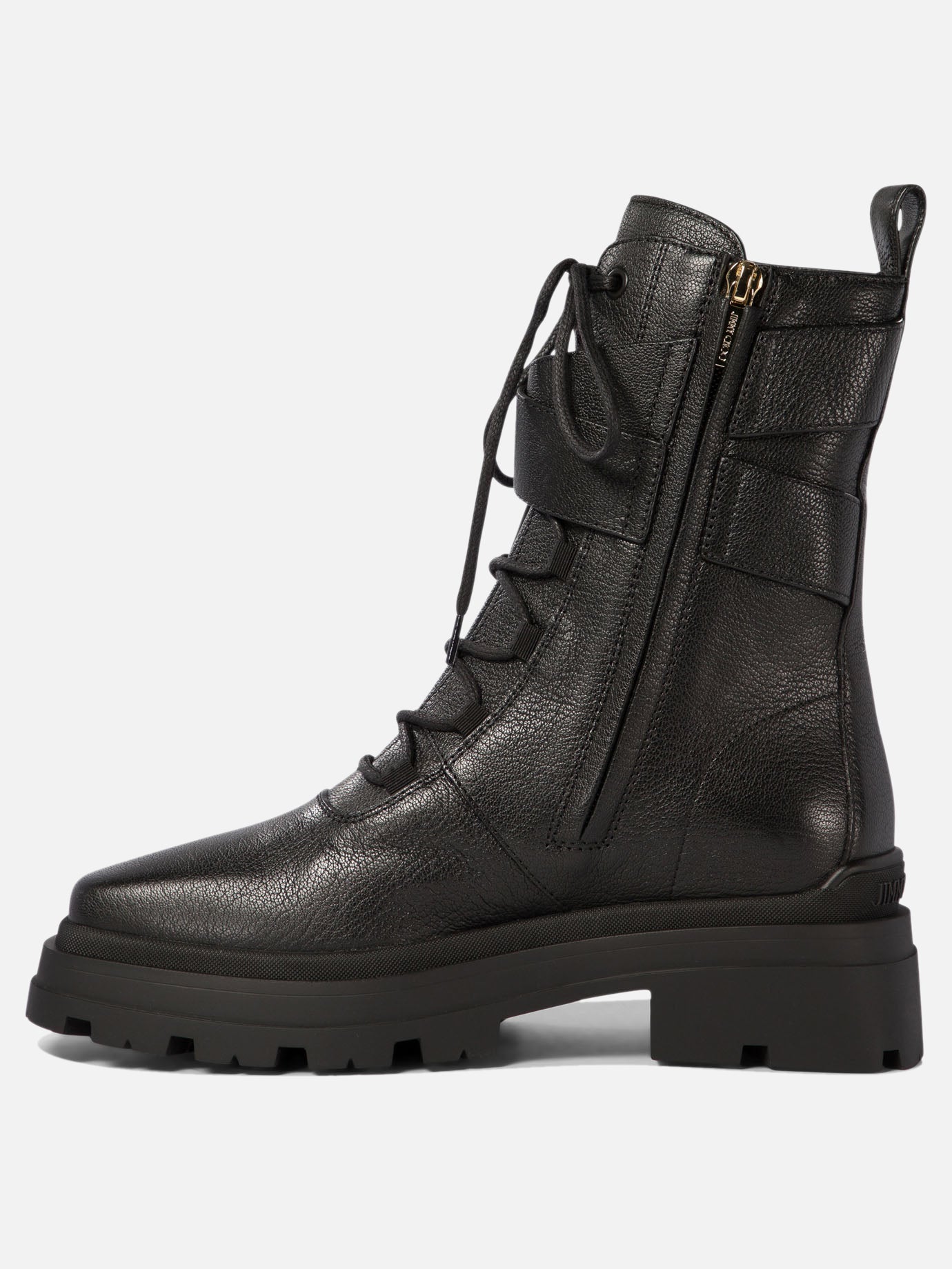 Combat boots 90% goat 10% lamb - 100% rubber  Black - Jimmy Choo Women | PDP | VIETTI Online Store | Zoom-Modal_4
