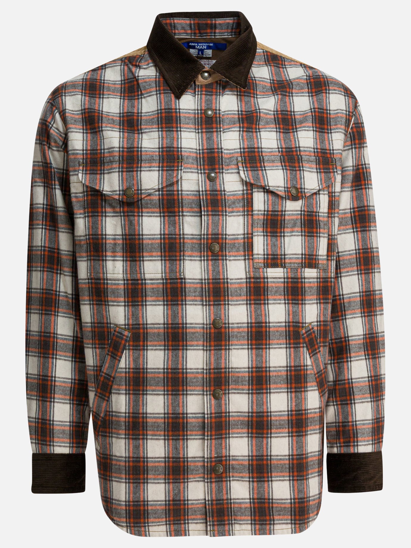 Overshirt jackets Check  Brown - Junya Watanabe MAN Men | PDP | VIETTI Online Store | thumbnail