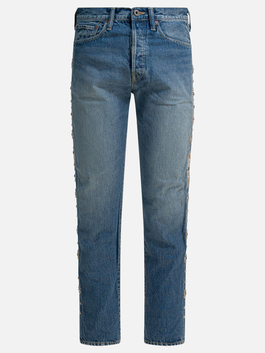 Straight-leg jeans Denim  Blue - KAPITAL Men | PDP | VIETTI Online Store 
