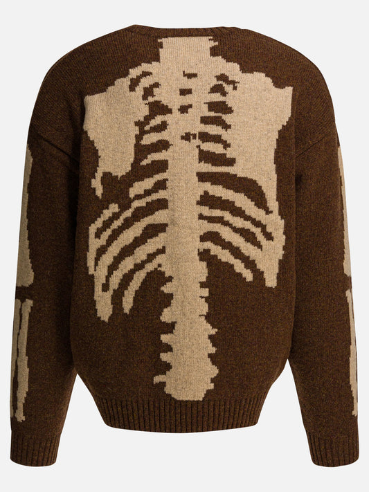 Crewneck sweaters Solid colour  Brown - KAPITAL Men | PLP | VIETTI Online Store | 2
