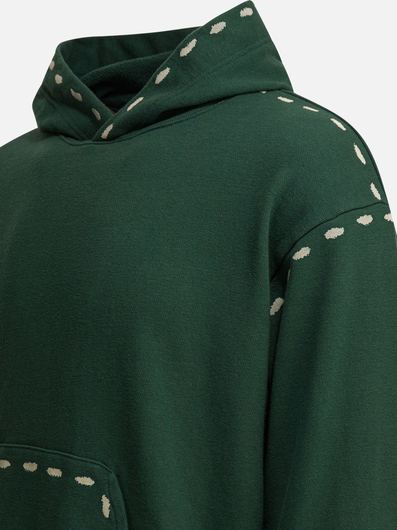 Felpe con cappuccio Solid colour  Verde - KAPITAL Uomo | PDP | VIETTI Online Store | Zoom-Modal_4
