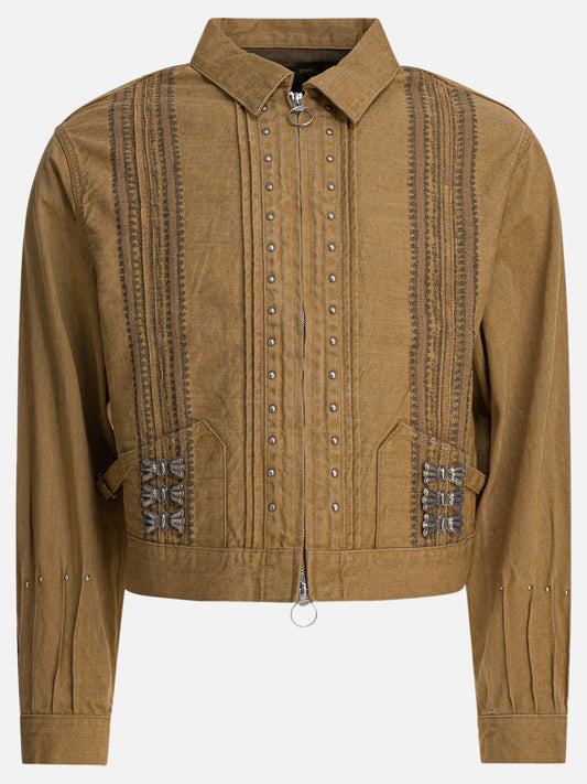 Giacche overshirt Embroidered  Beige - KAPITAL Uomo | PLP | VIETTI Online Store 
