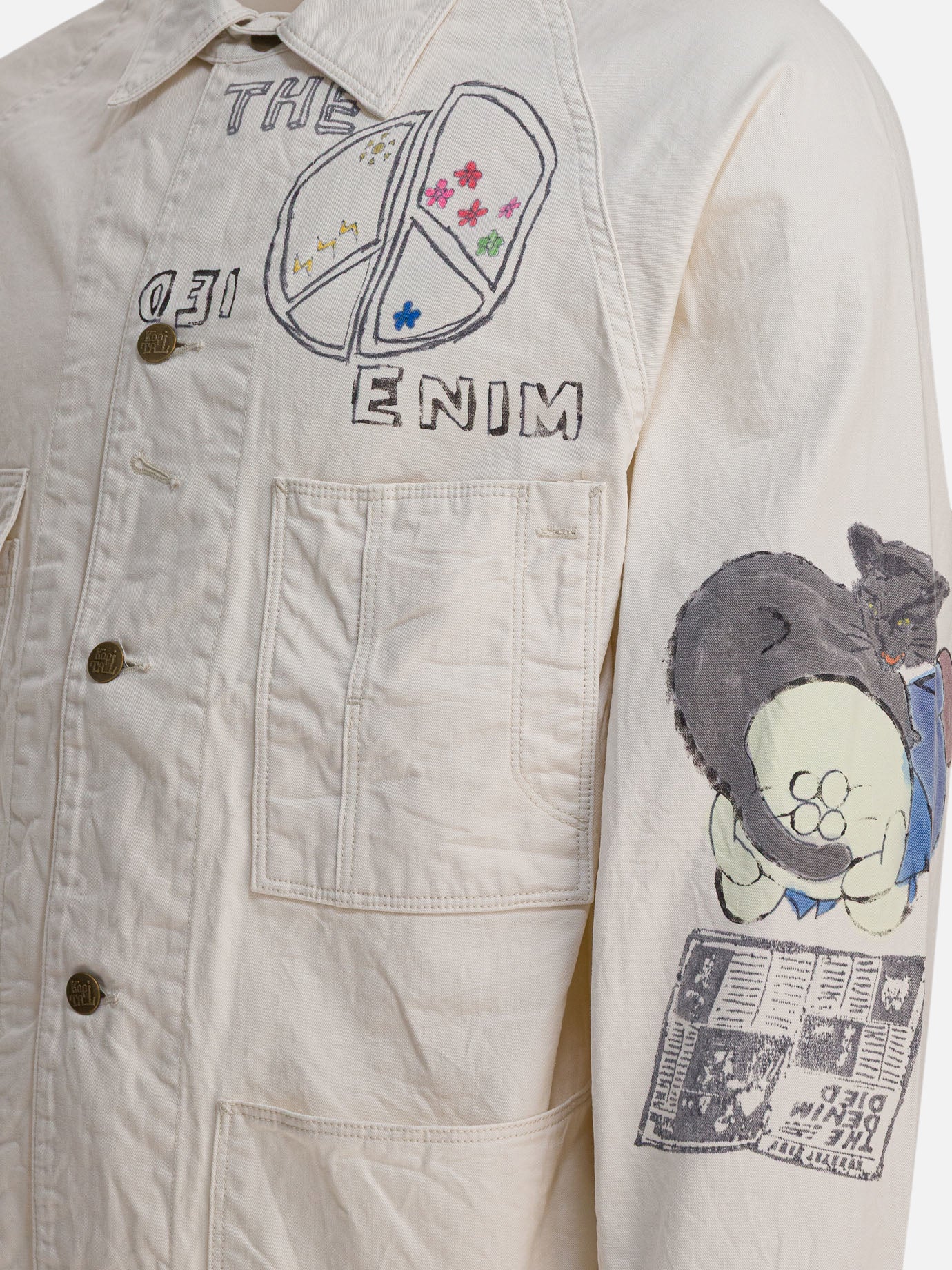 Giacche overshirt Print  Beige - KAPITAL Uomo | PDP | VIETTI Online Store | thumbnail_4