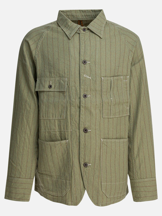 Overshirt jackets Striped  Green - KAPITAL Men | PLP | VIETTI Online Store 
