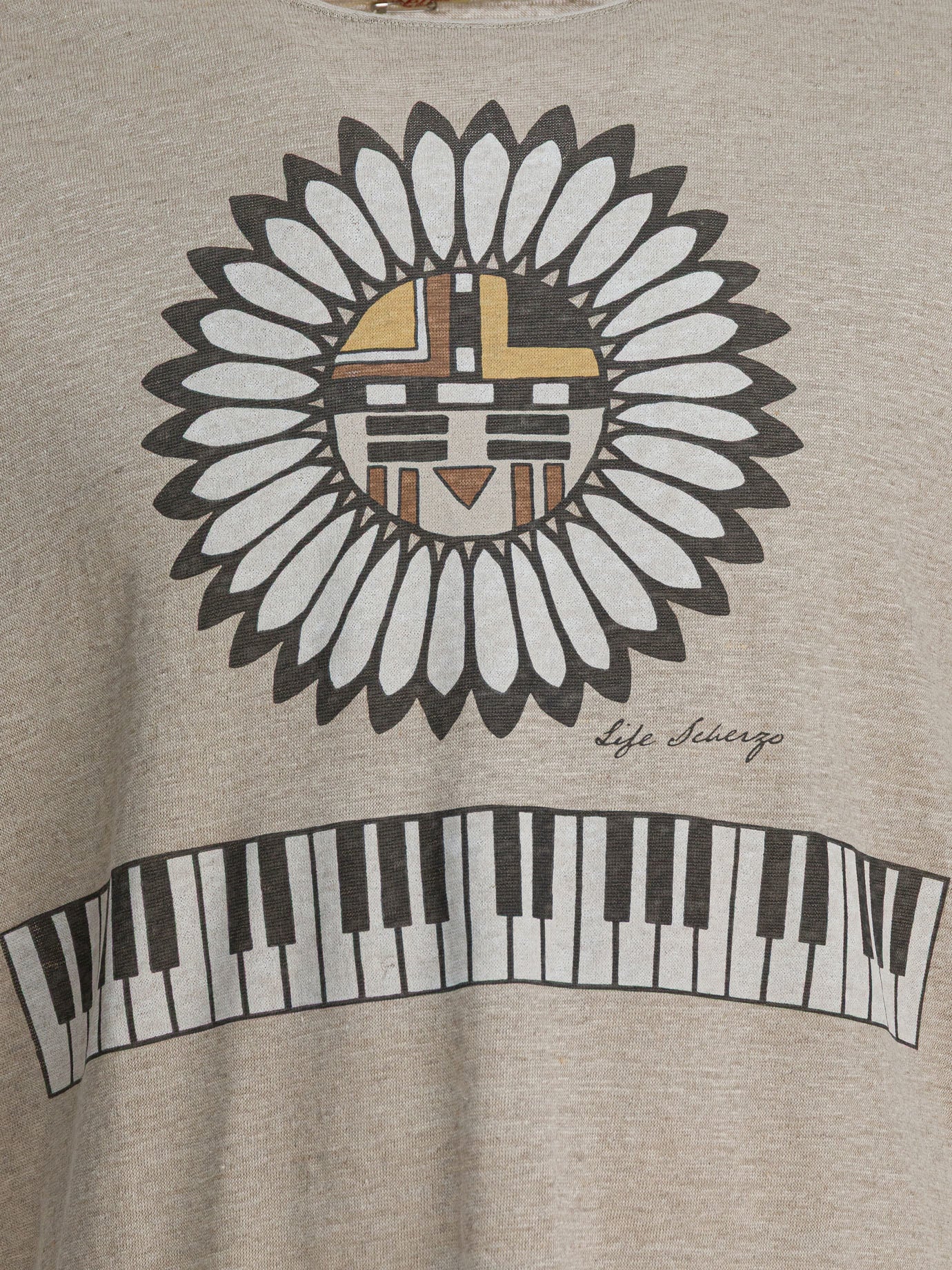 Crewneck t-shirts Print  Beige - KAPITAL Men | PDP | VIETTI Online Store | Zoom-Modal_3
