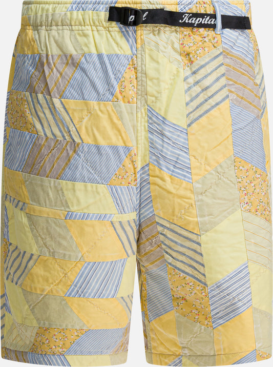 Drawstring shorts Patchwork  Yellow - KAPITAL Men | PDP | VIETTI Online Store 
