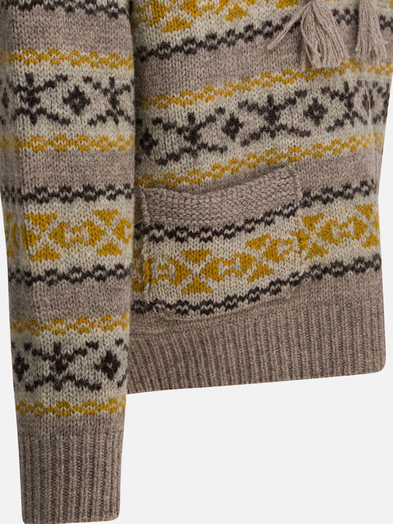 Hooded sweaters Textured knit  Yellow - KAPITAL Men | PDP | VIETTI Online Store | thumbnail_4