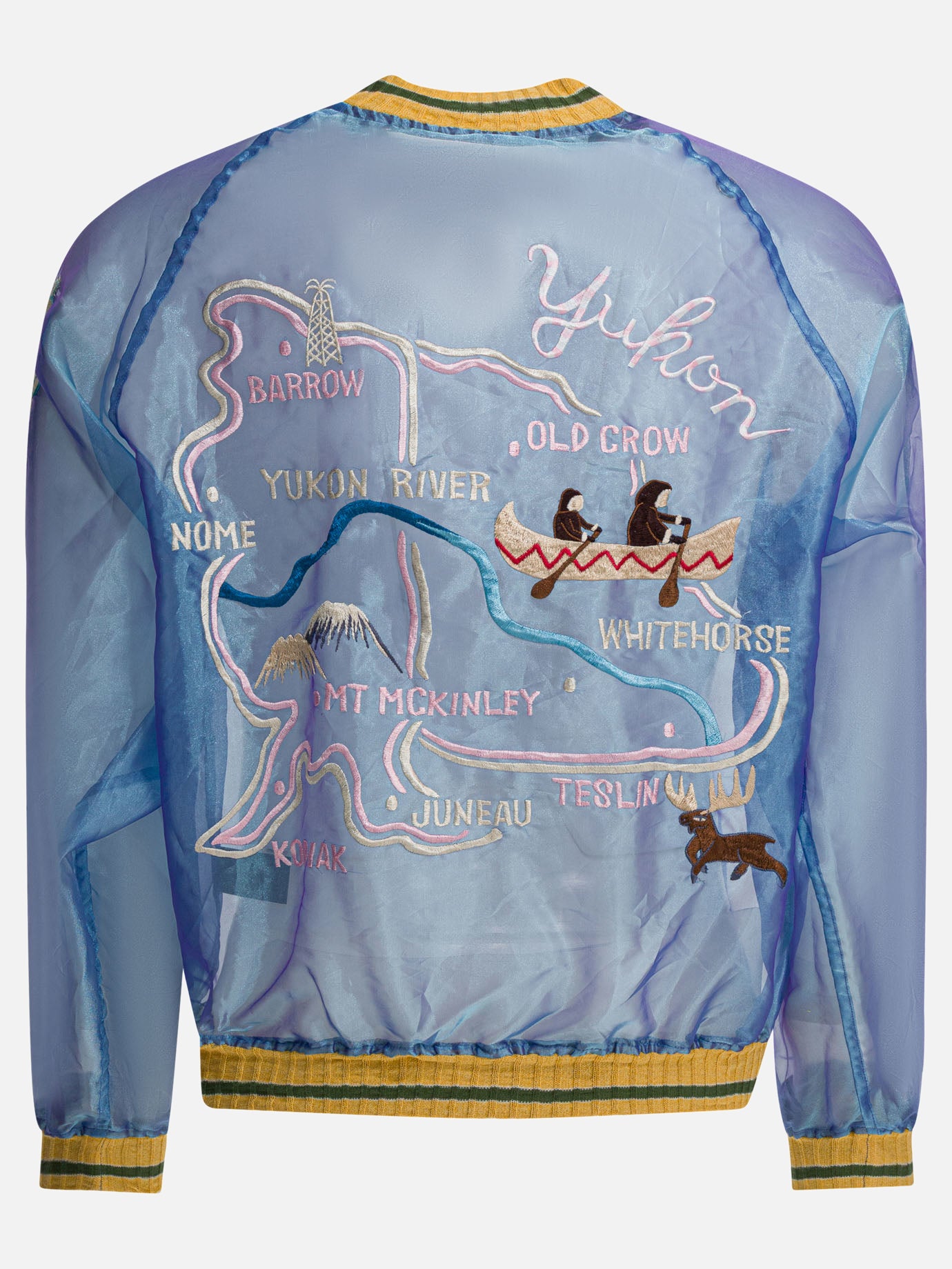 Bomber jackets Embroidered  Light blue - KAPITAL Men | PDP | VIETTI Online Store | thumbnail_2