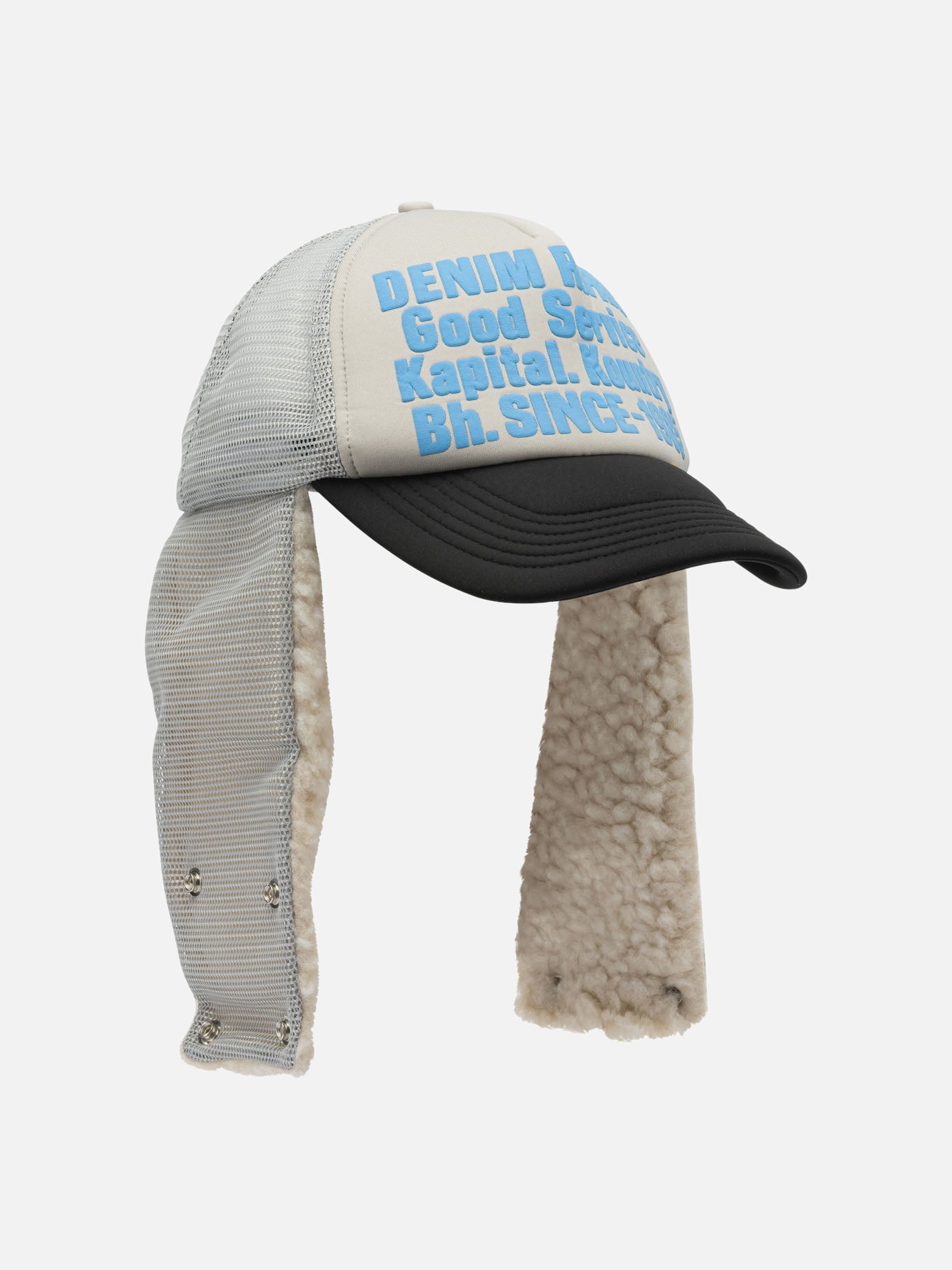 Trucker caps 100% polyester  Grey - KAPITAL Men | PDP | VIETTI Online Store | Zoom-Modal_2
