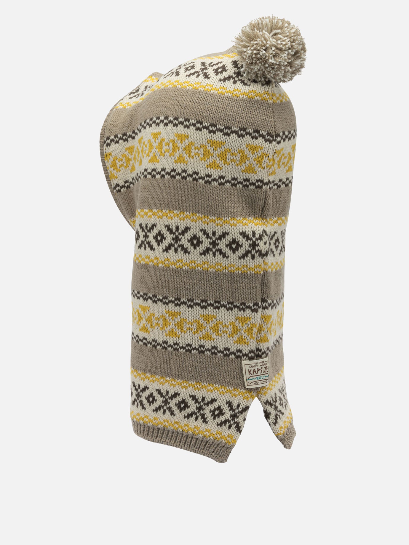 Balaclava 100% wool  Beige - KAPITAL Men | PDP | VIETTI Online Store | Zoom-Modal_3
