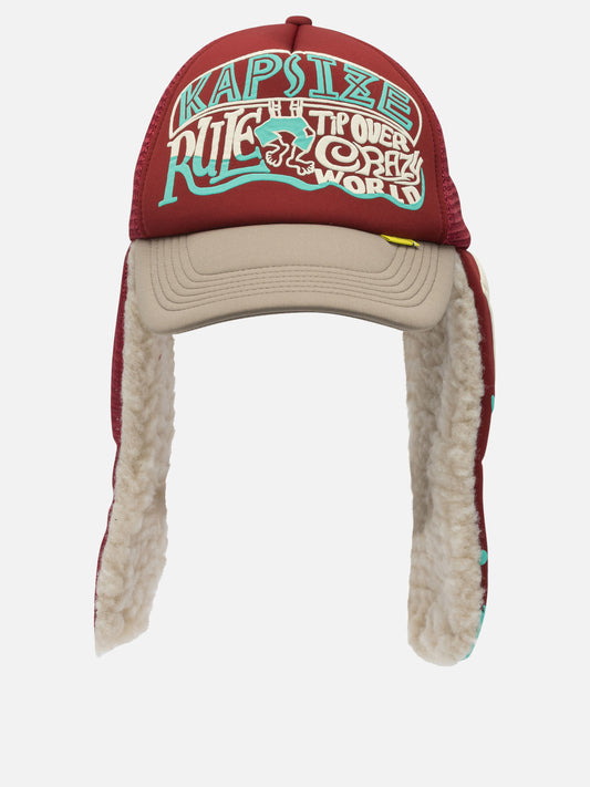 Trucker caps 100% polyester  Bordeaux - KAPITAL Men | PLP | VIETTI Online Store 
