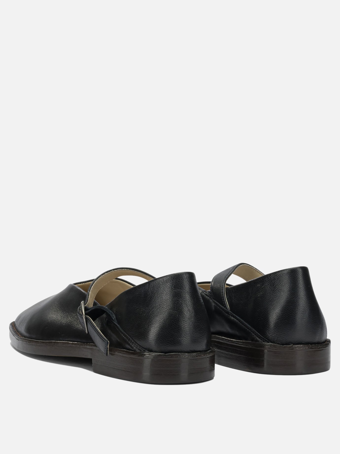 Mary Jane ballet flats 100% calf leather  Black - Lemaire Women | PDP | VIETTI Online Store | thumbnail_4
