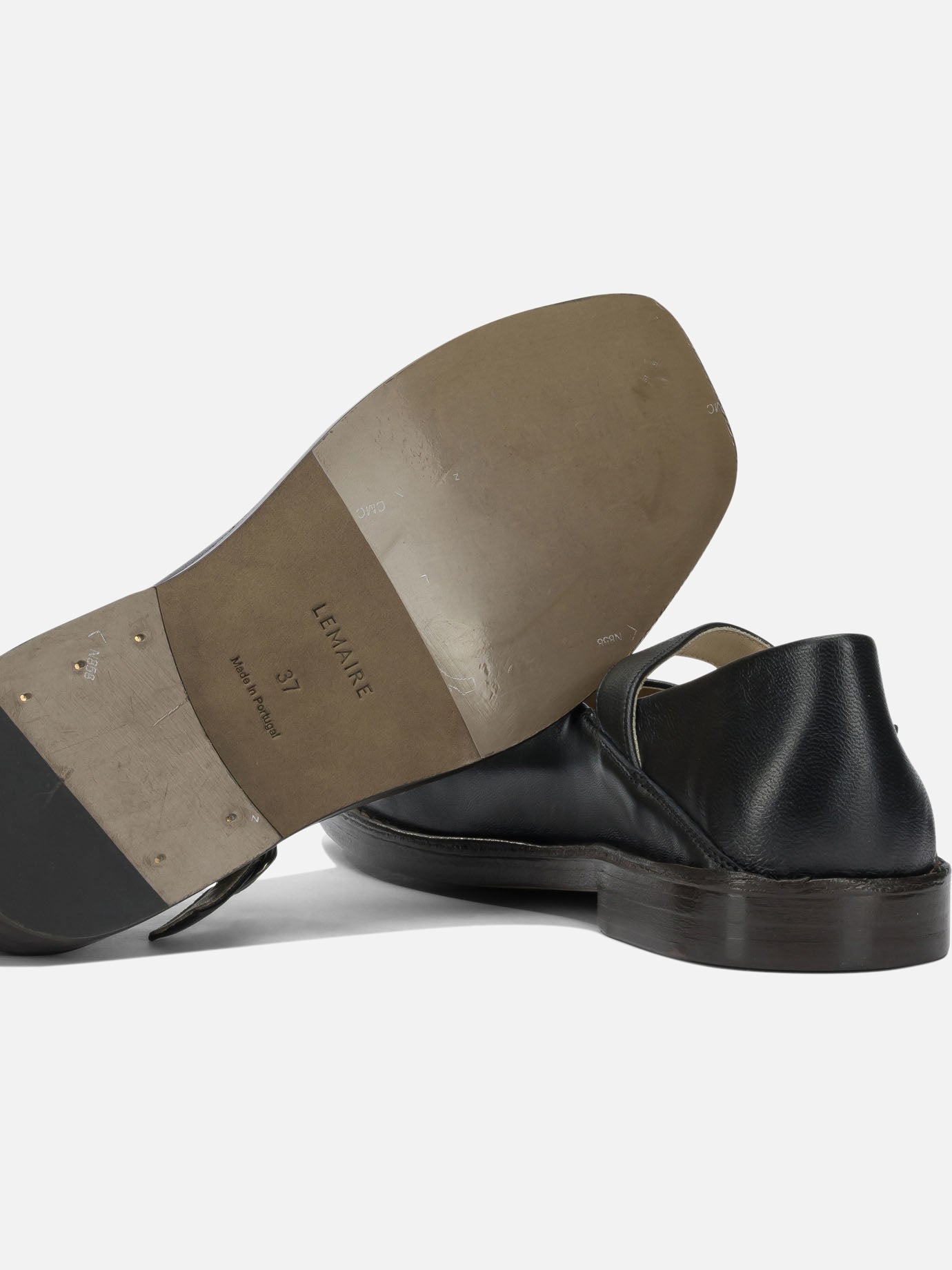 Mary Jane ballet flats 100% calf leather  Black - Lemaire Women | PDP | VIETTI Online Store | thumbnail_5
