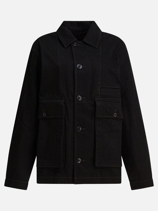 Overshirt jackets Solid colour  Black - Lemaire Women | PDP | VIETTI Online Store 
