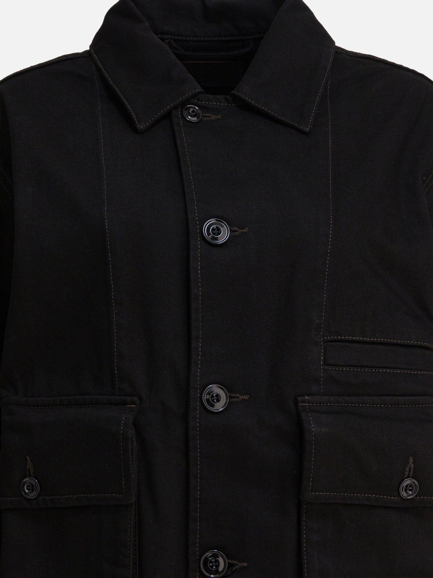 Overshirt jackets Solid colour  Black - Lemaire Women | PDP | VIETTI Online Store | thumbnail_3