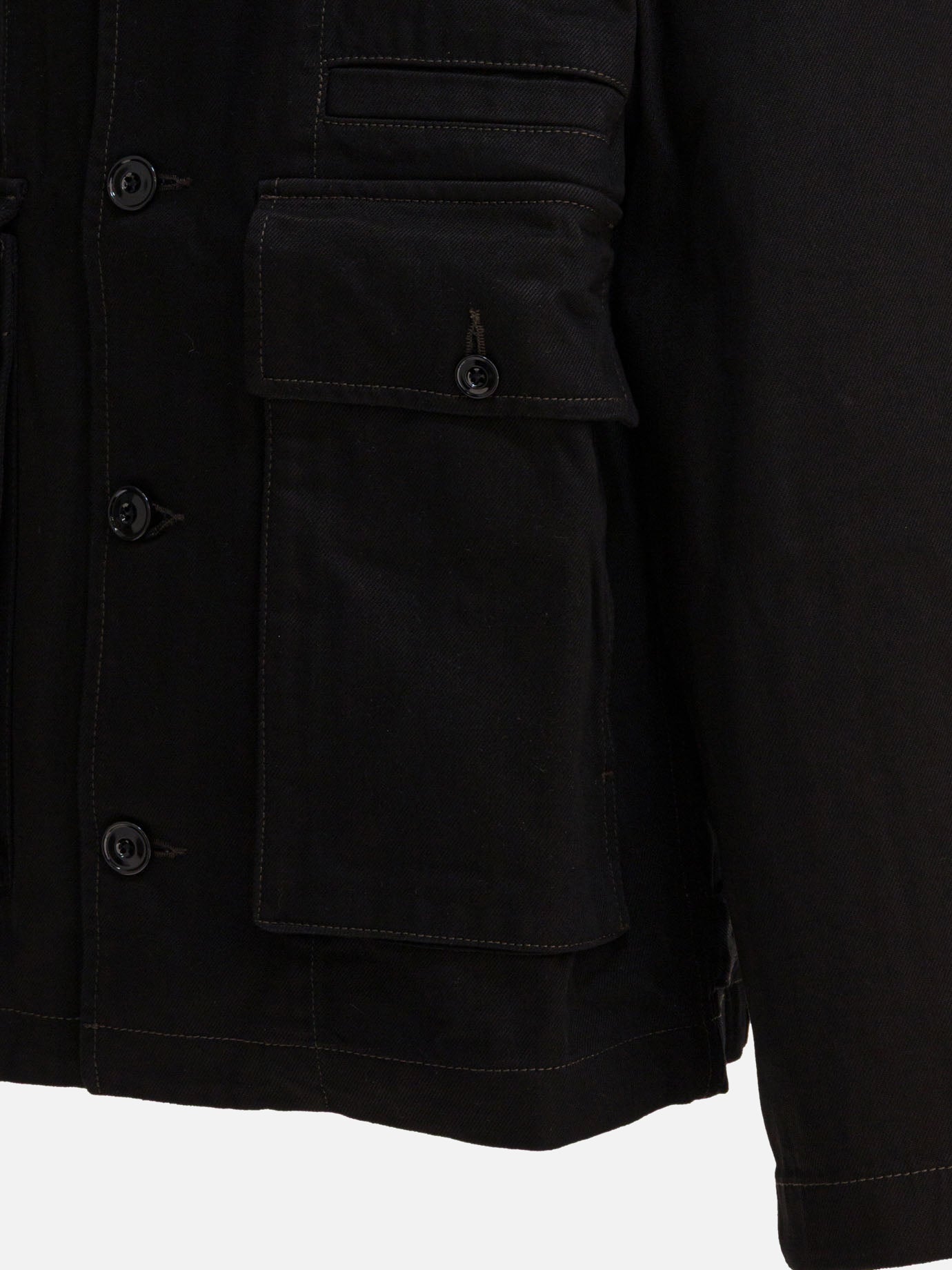 Overshirt jackets Solid colour  Black - Lemaire Women | PDP | VIETTI Online Store | thumbnail_4