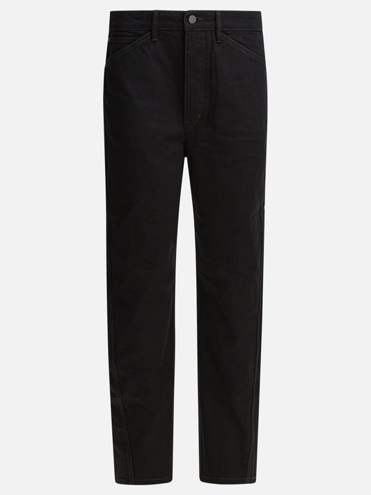Jeans a gamba dritta Solid colour  Nero - Lemaire Donna | PDP | VIETTI Online Store 
