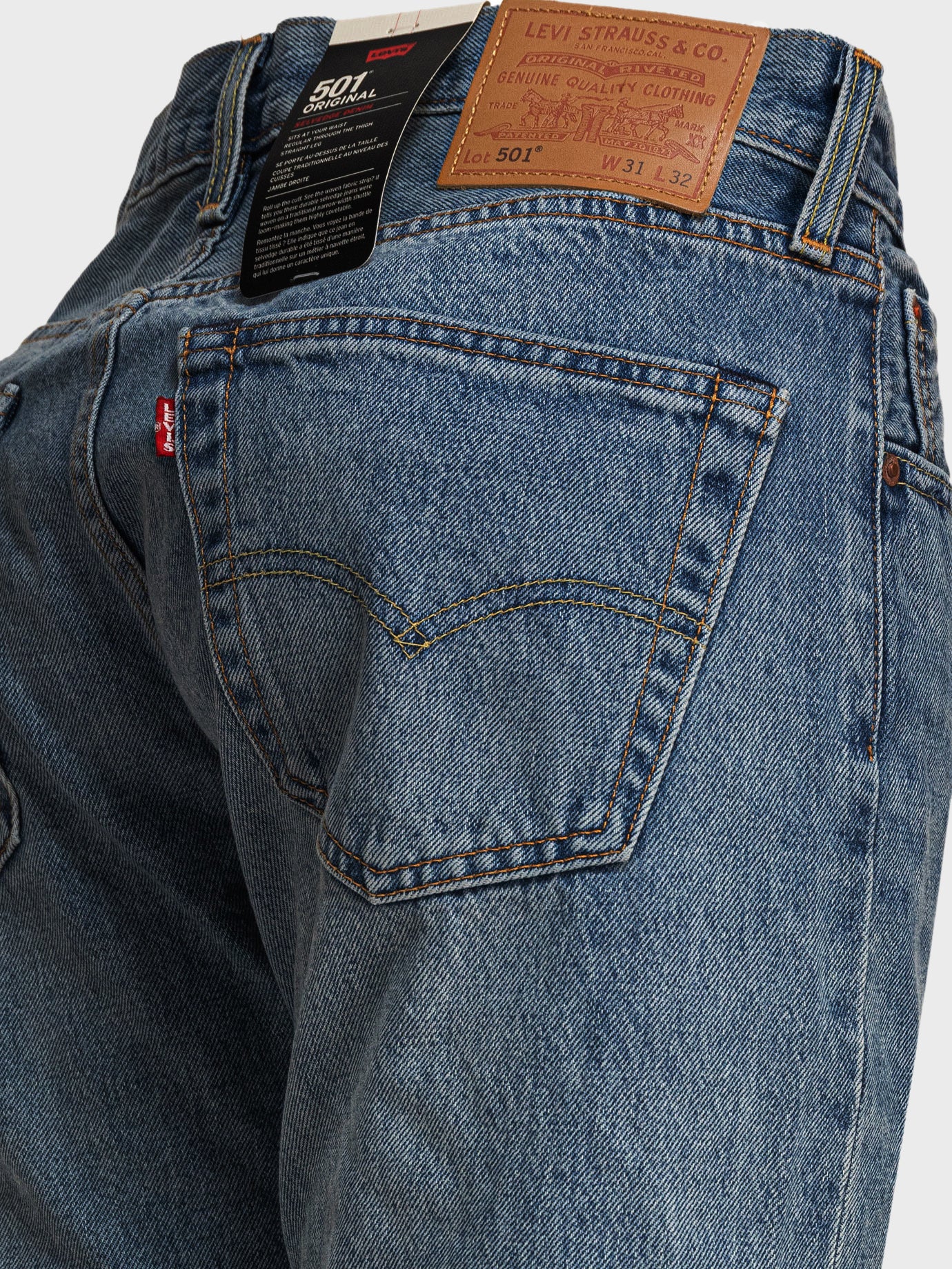 Straight-leg jeans Solid colour  Blue - Levi's Men | PDP | VIETTI Online Store | Zoom-Modal_4
