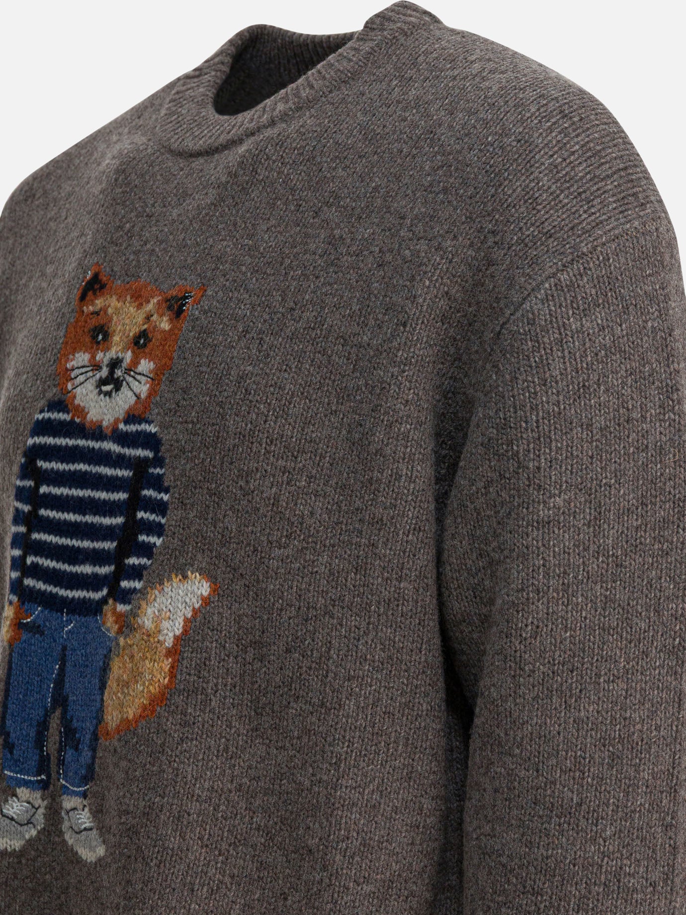 Crewneck sweaters Graphics  Grey - Maison Kitsuné Men | PDP | VIETTI Online Store | Zoom-Modal_4
